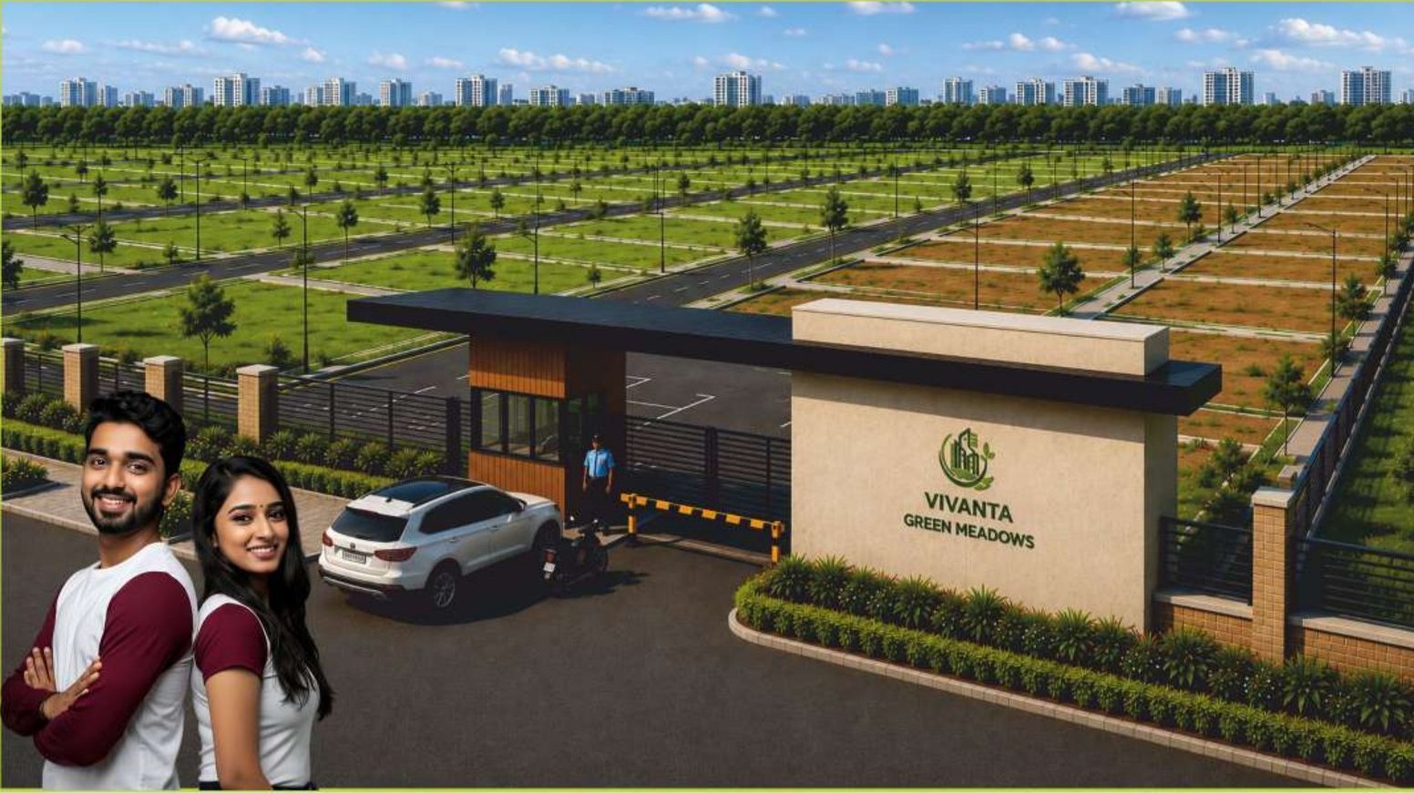 Entrance gate at Vivanta Green Meadows